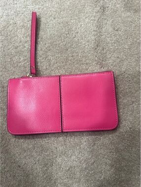 Befen Pink Leather Wristlet Wallet (1)